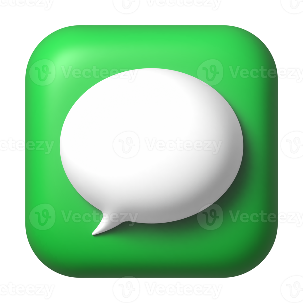 Message 3D application icon png