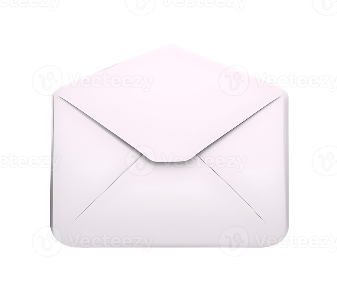 enveloppe de courrier 3d. e-mail. IA générative. png