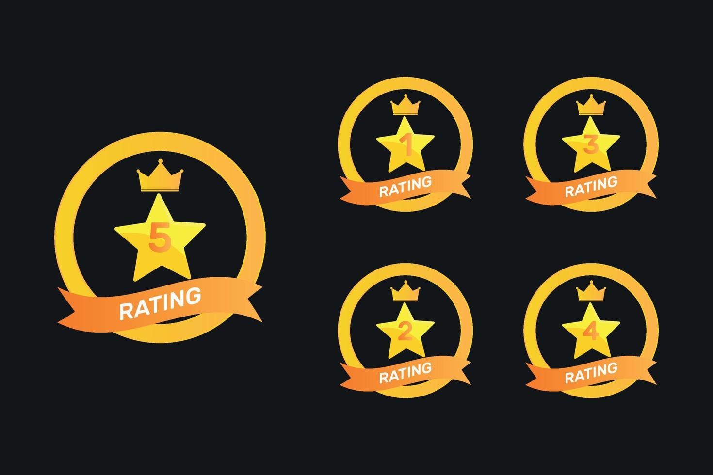 Rating feedback review success five star ranking or rate symbol illustration vector