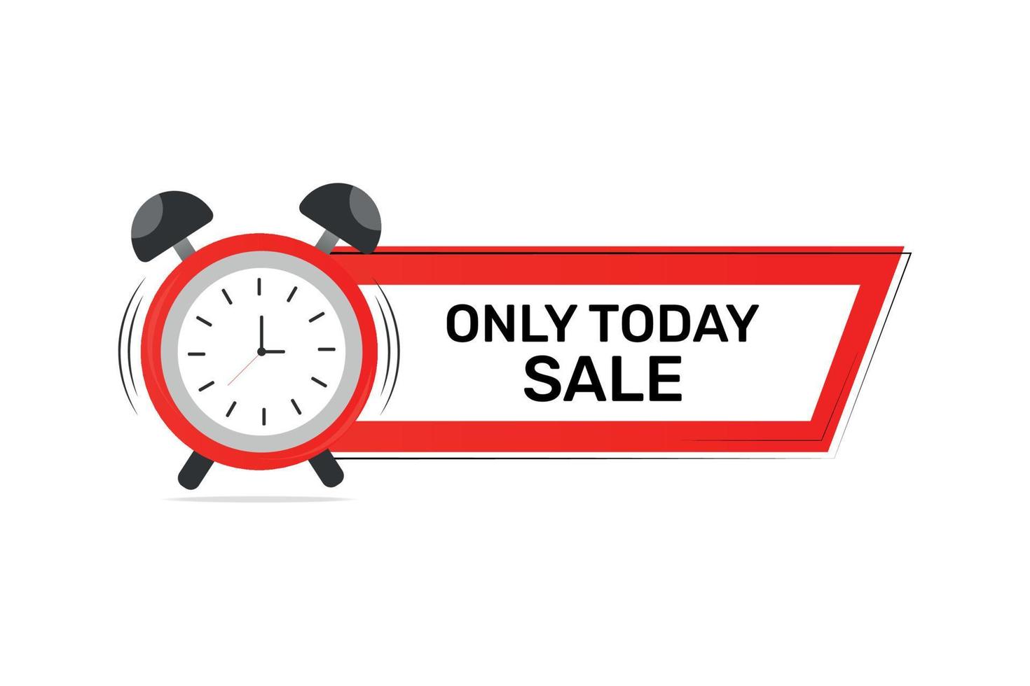 Today only sale vector illustration