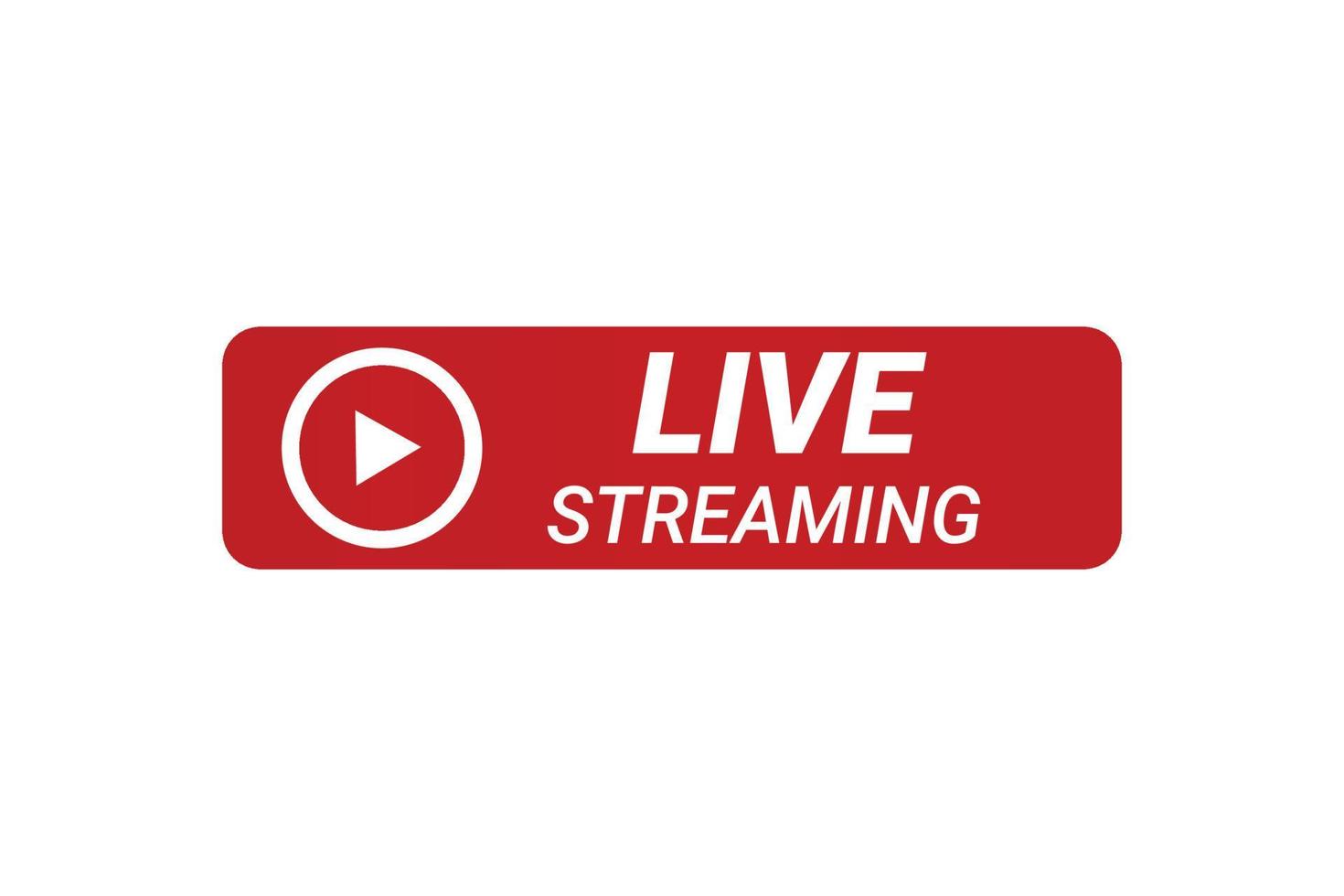 Live Streaming and play icon design. vector