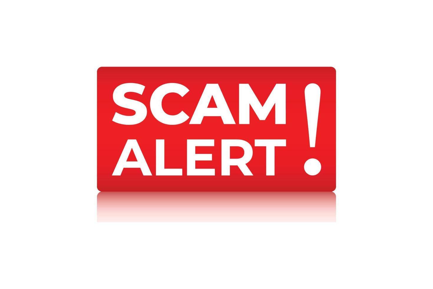 Scam alert security vector design.