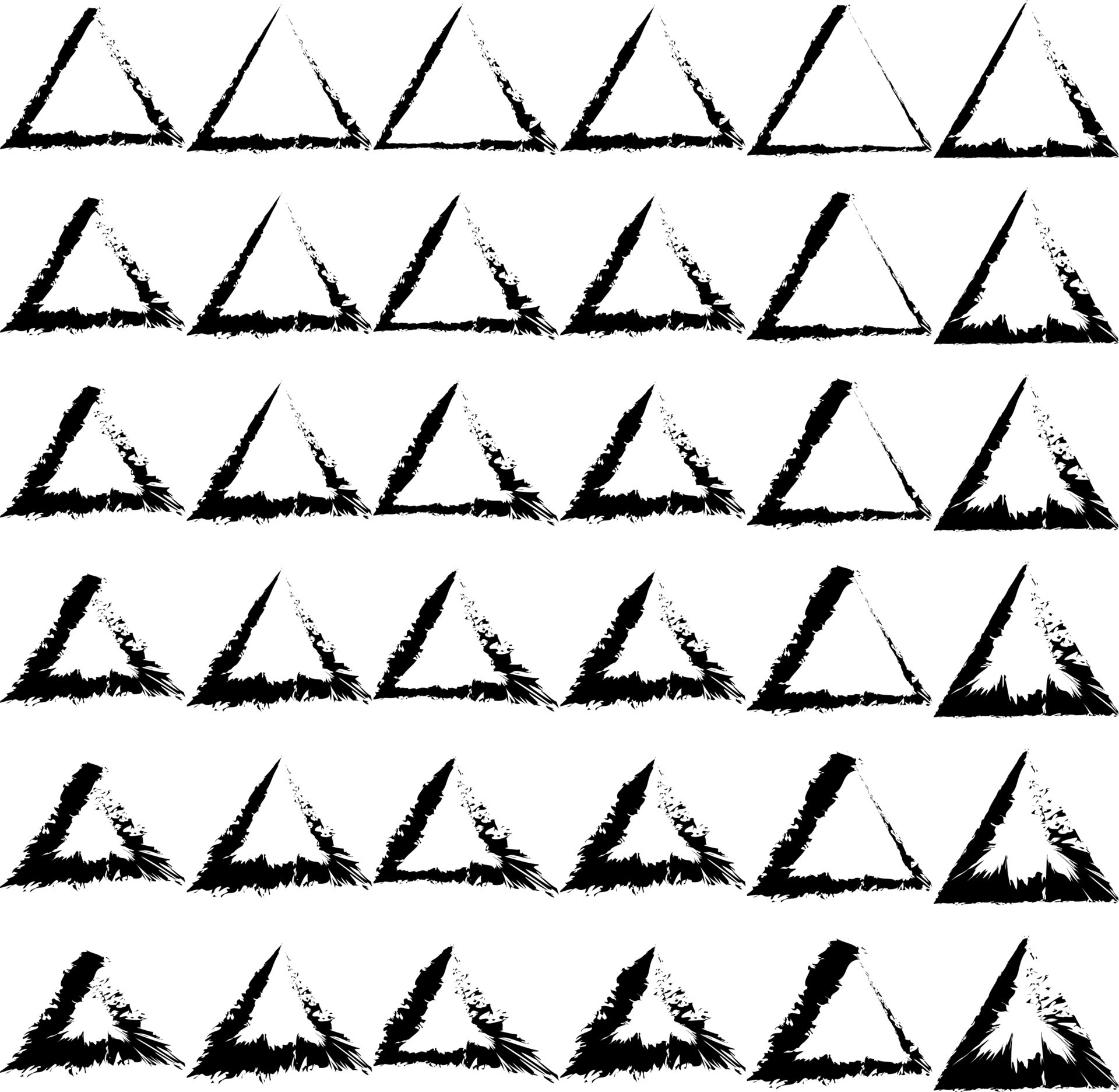 Brush Stroke Hand Drawn Triangle 18932139 Vector Art at Vecteezy