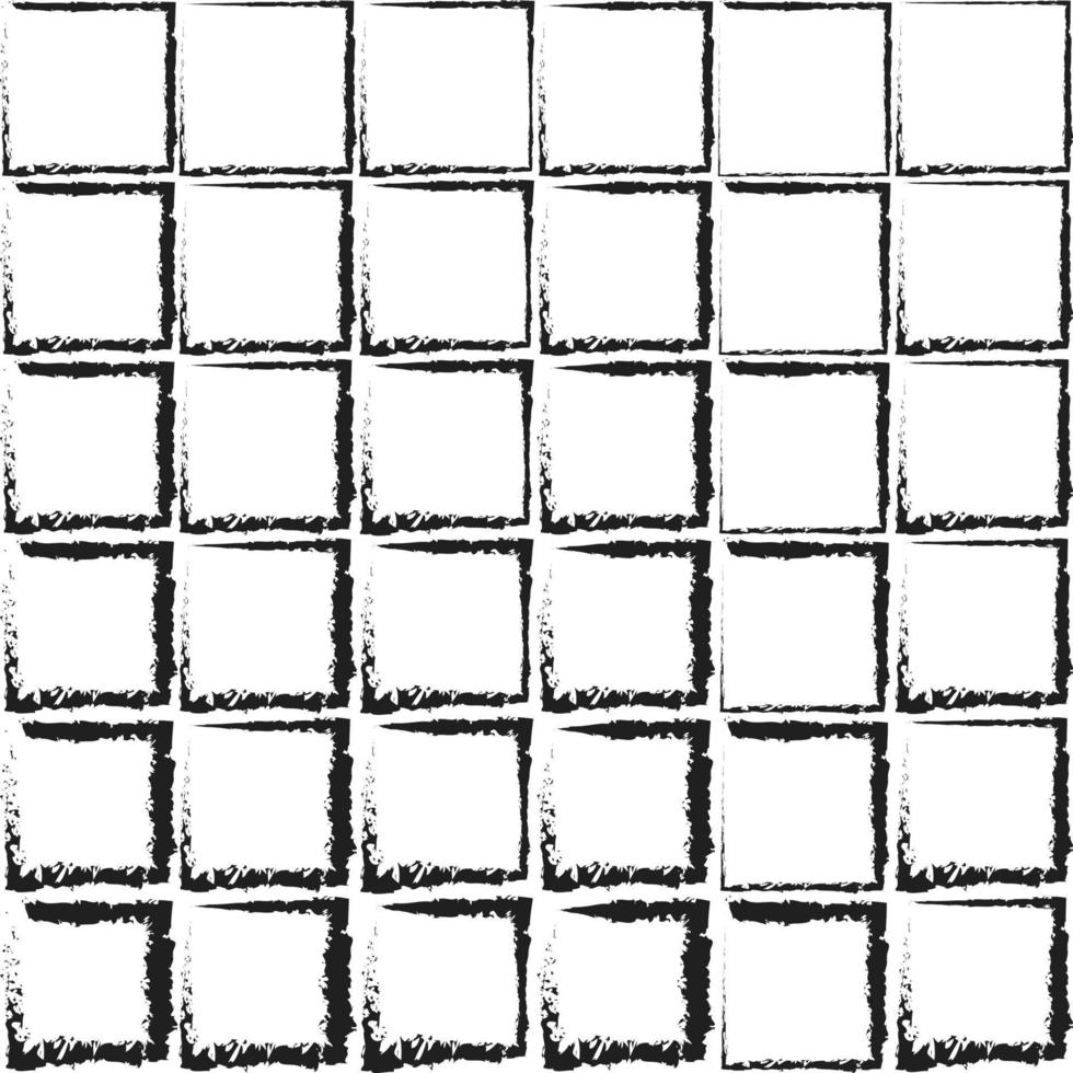 Brush Stroke Hand Drawn Square vector