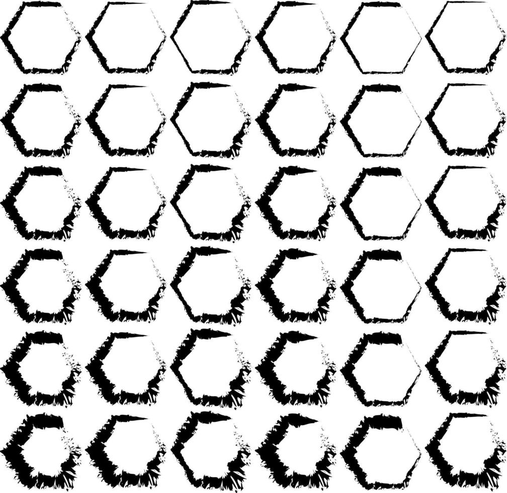 Brush Stroke Hand Drawn Hexagon 18932146 Vector Art at Vecteezy