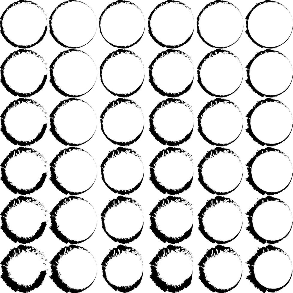 Brush Stroke Hand Drawn Circle vector