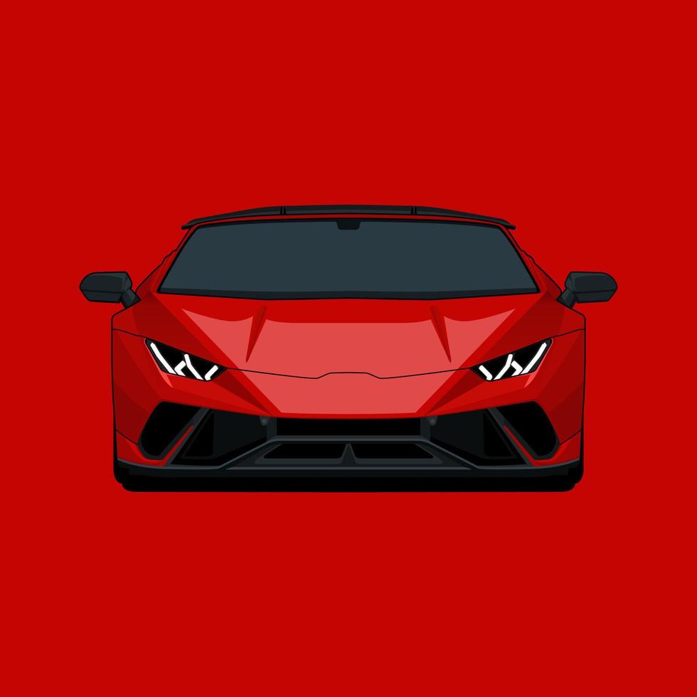 Sport Cars front view vector