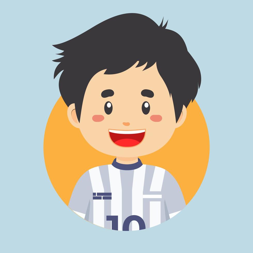 Avatar of a Footballers Character vector