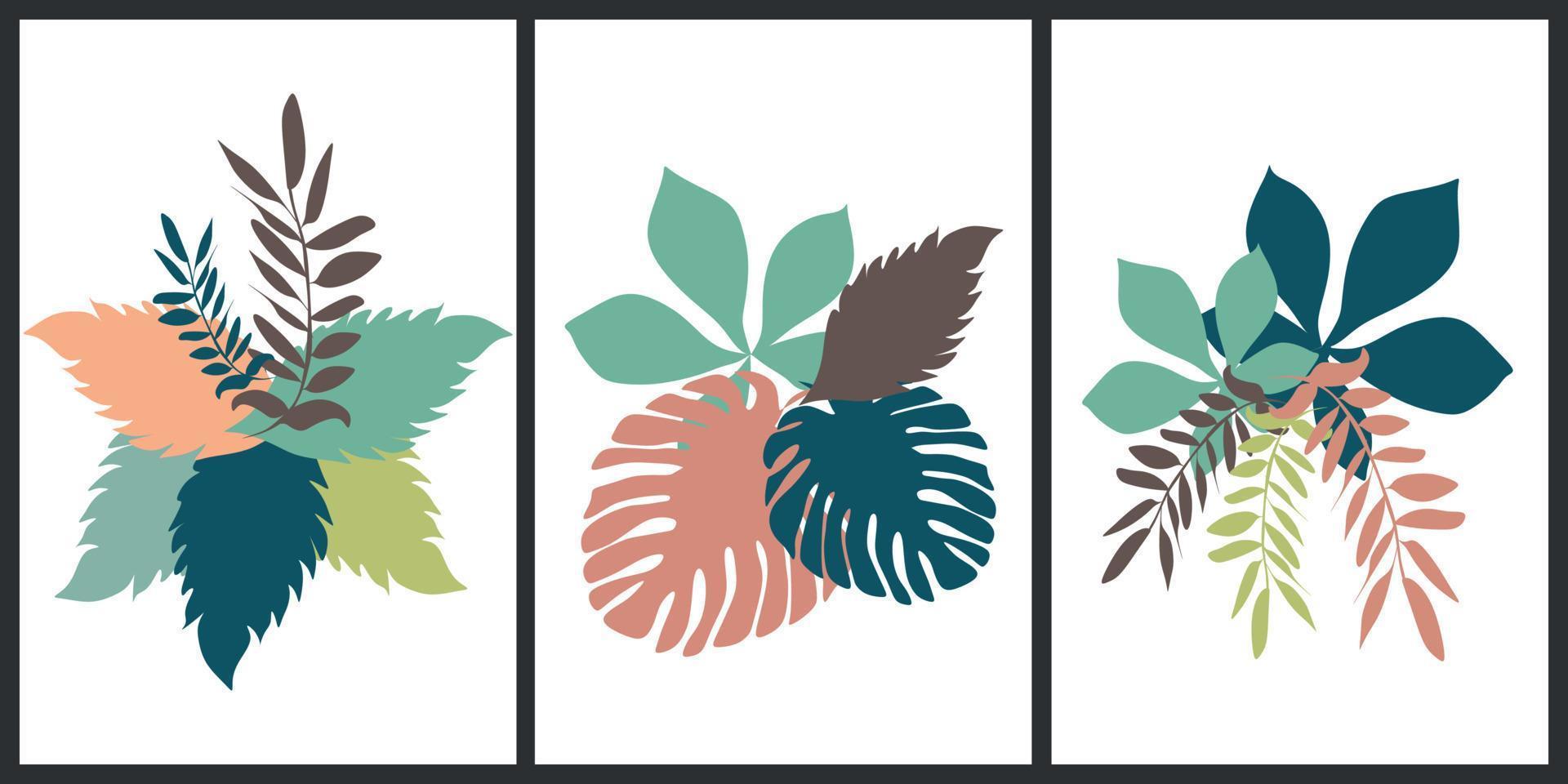 Hand drawn a colorful illustration of a plant as floral type vector