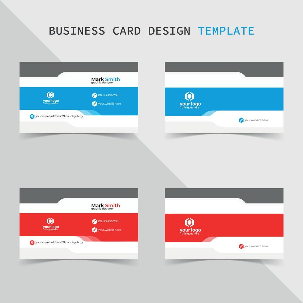 Creative Elegant Business Card Design Template vector