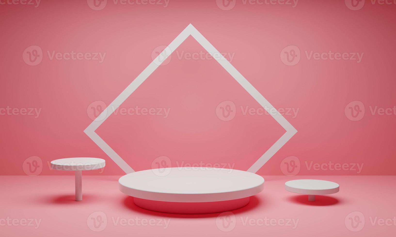 Abstract 3d render product podium background. Minimal podium for fashion magazine illustration,beauty and cosmetics product. photo