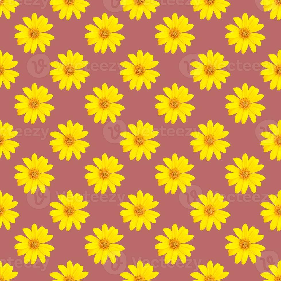 pattern of yellow flowers for summer photo