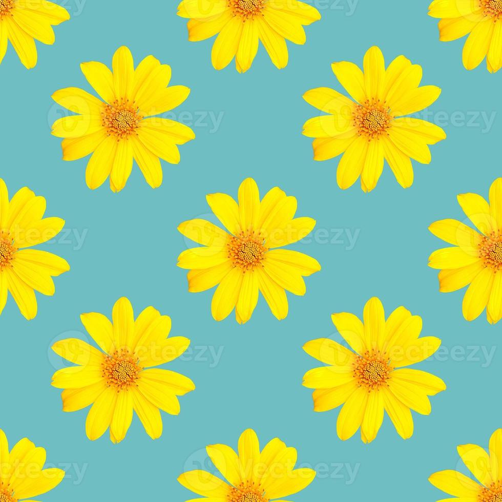 pattern of yellow flowers for summer photo