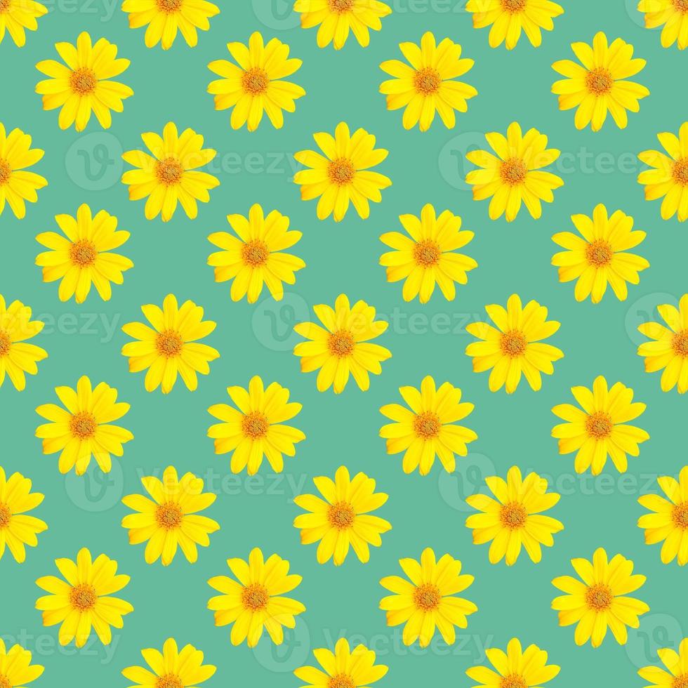 pattern of yellow flowers for summer photo