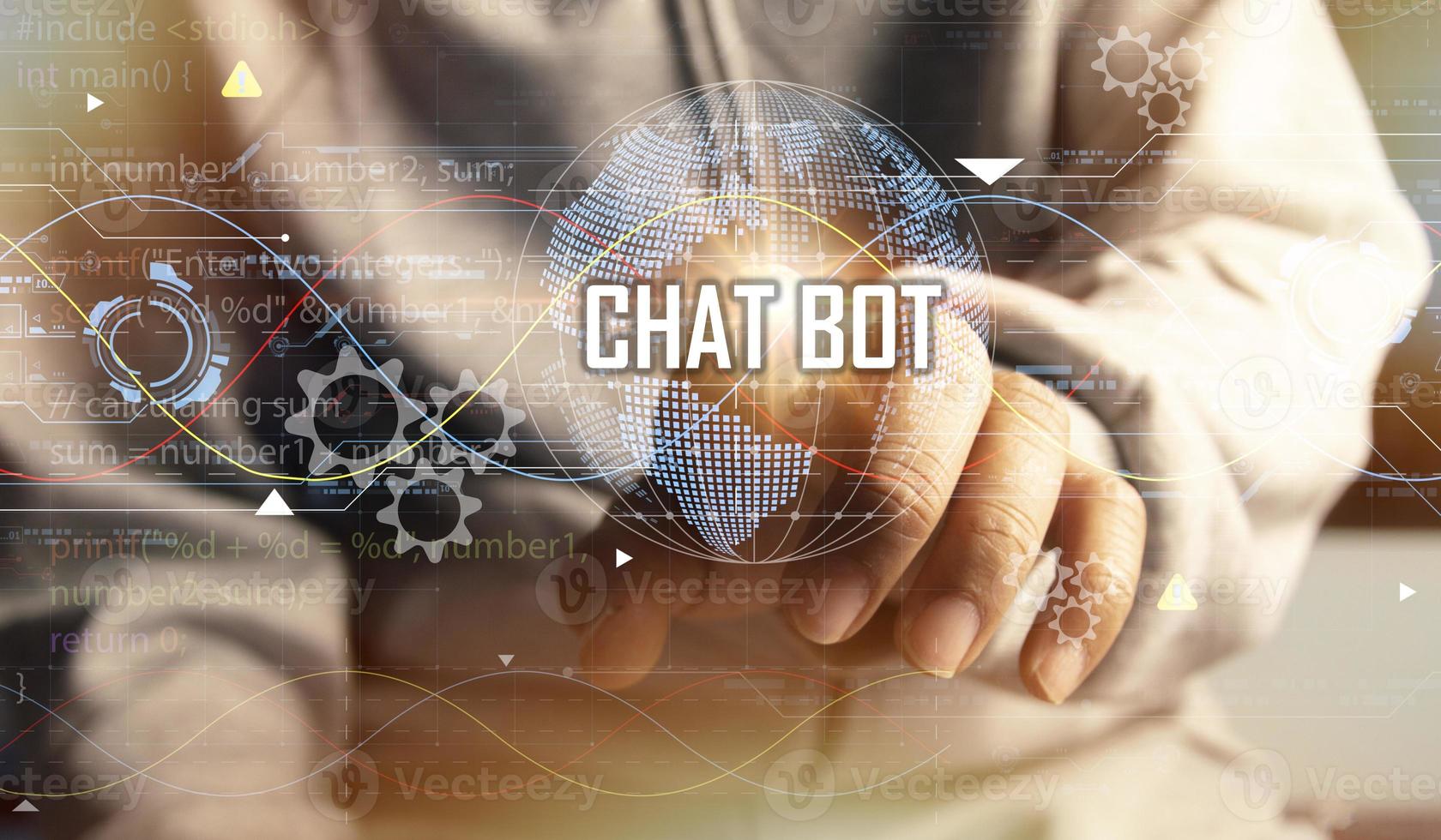 concept, system development, artificial intelligence to be able to interact with humans photo