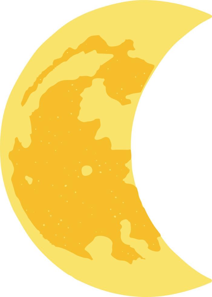 ilustración de la fase lunar. vector