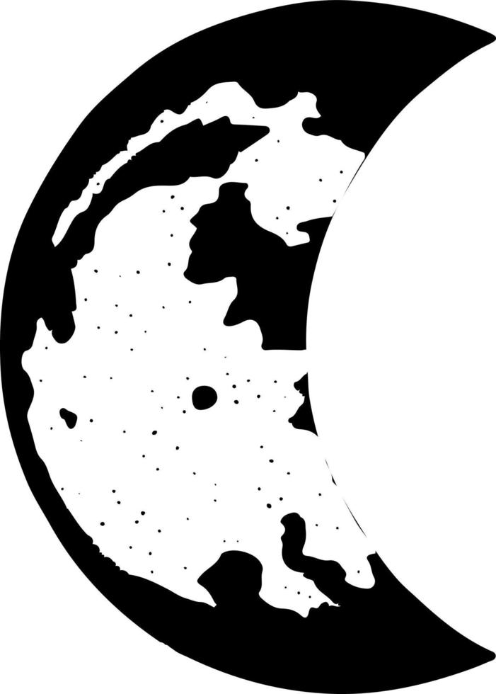 Moon phase illustration. vector
