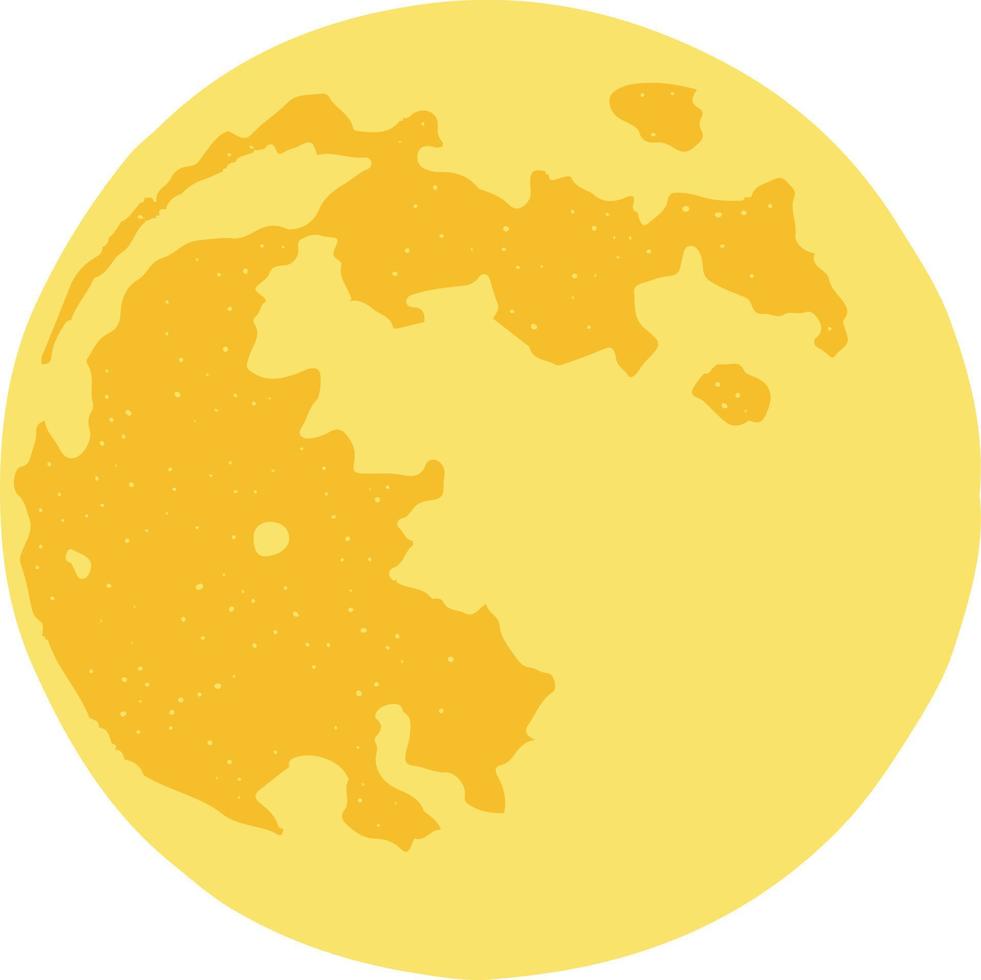 Moon phase illustration. vector