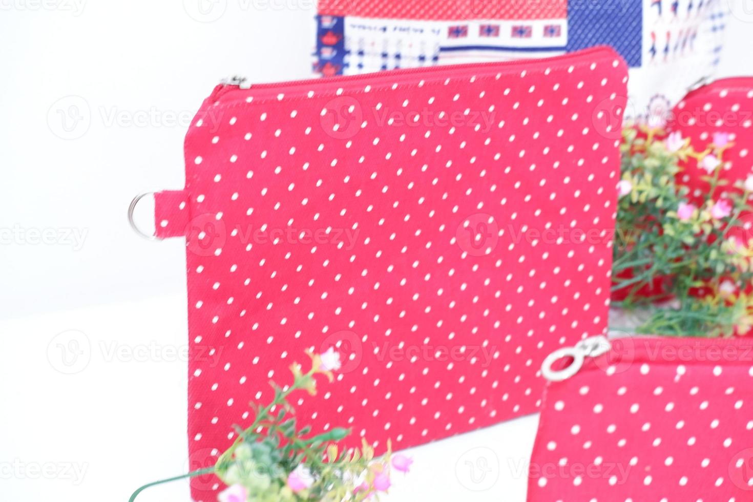 a beautiful and simple pouch as background photo
