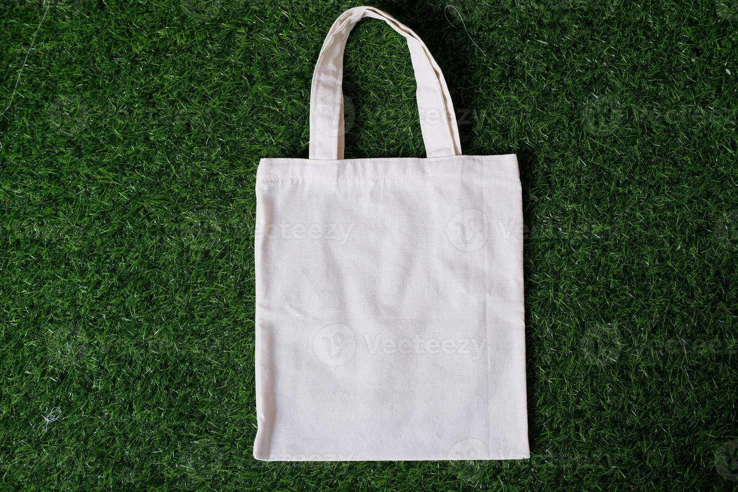 calico cloth shopping bag as a background photo