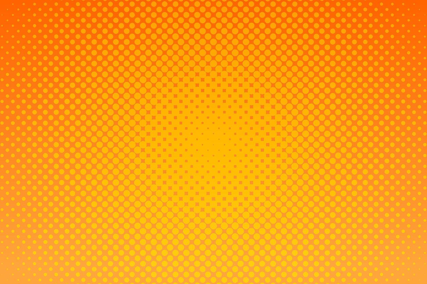 fondo de arte pop amarillo con puntos de medio tono en estilo cómico retro. ilustración vectorial vector