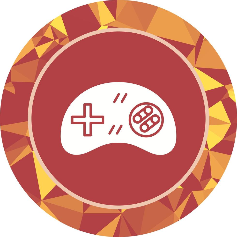 icono de vector de control de juego único