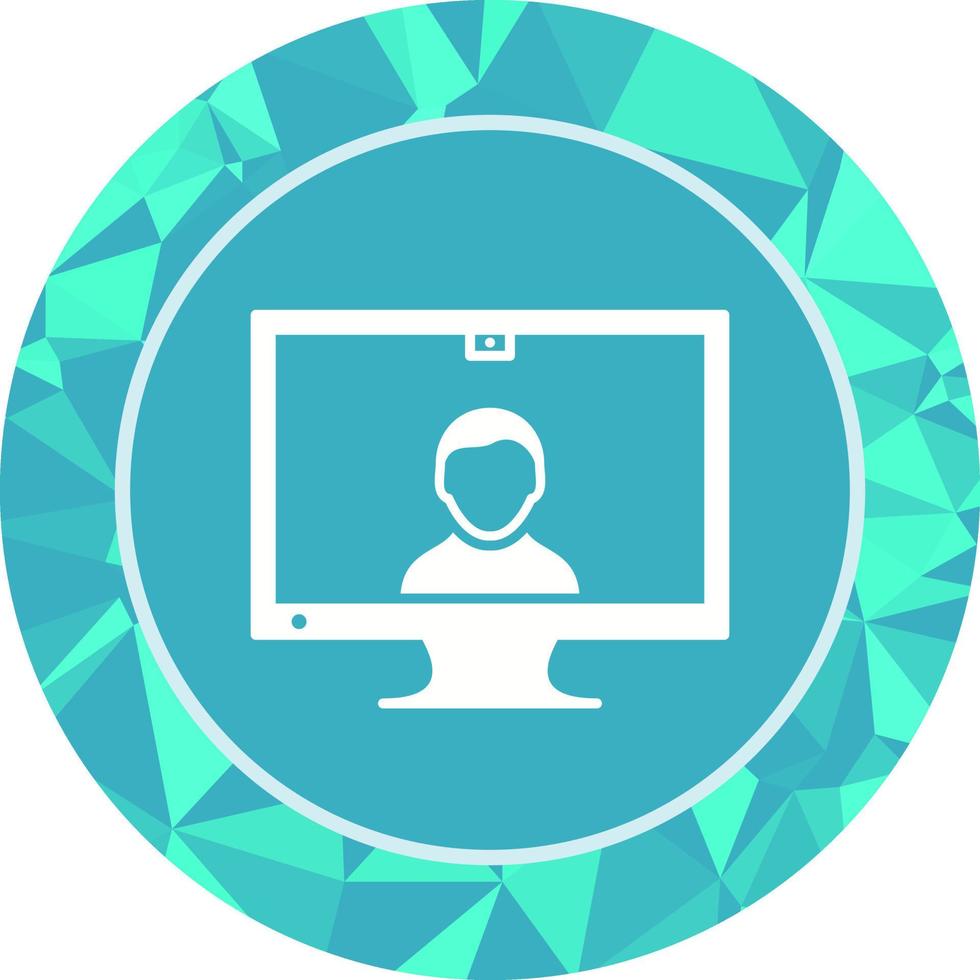 Unique Video Communication Vector Icon