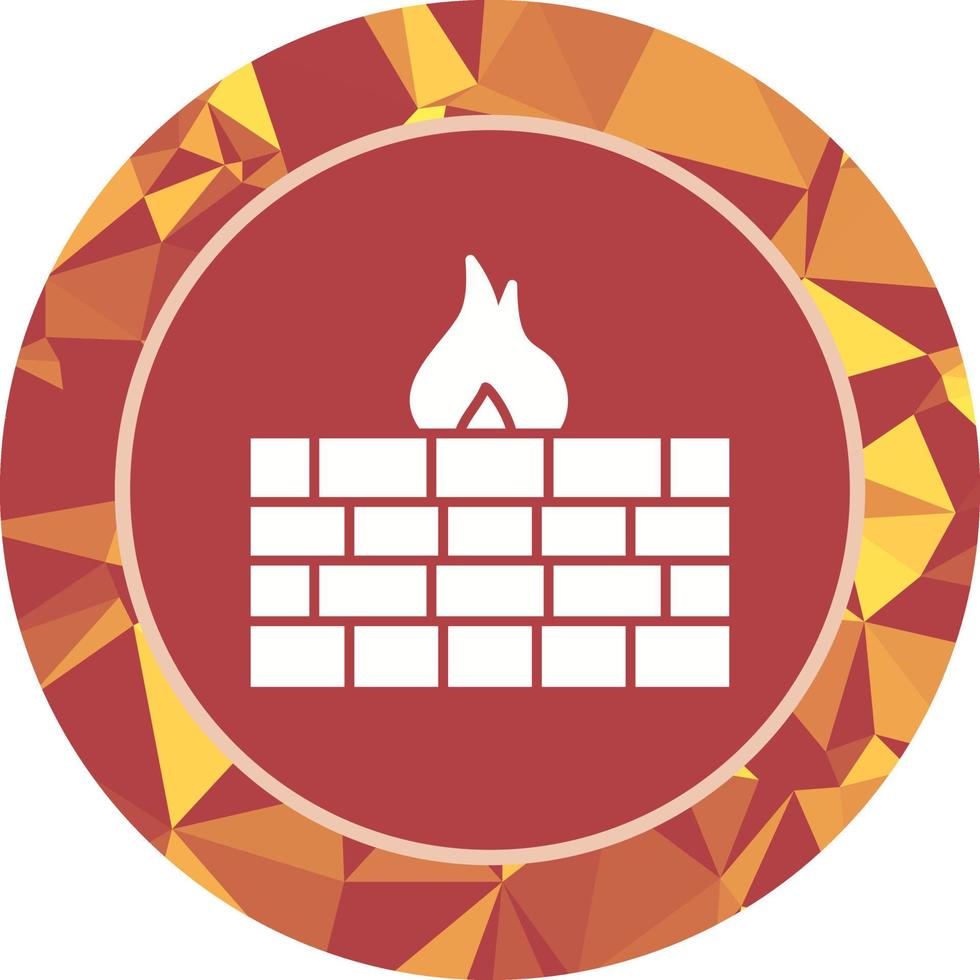 Unique Firewall Vector Icon