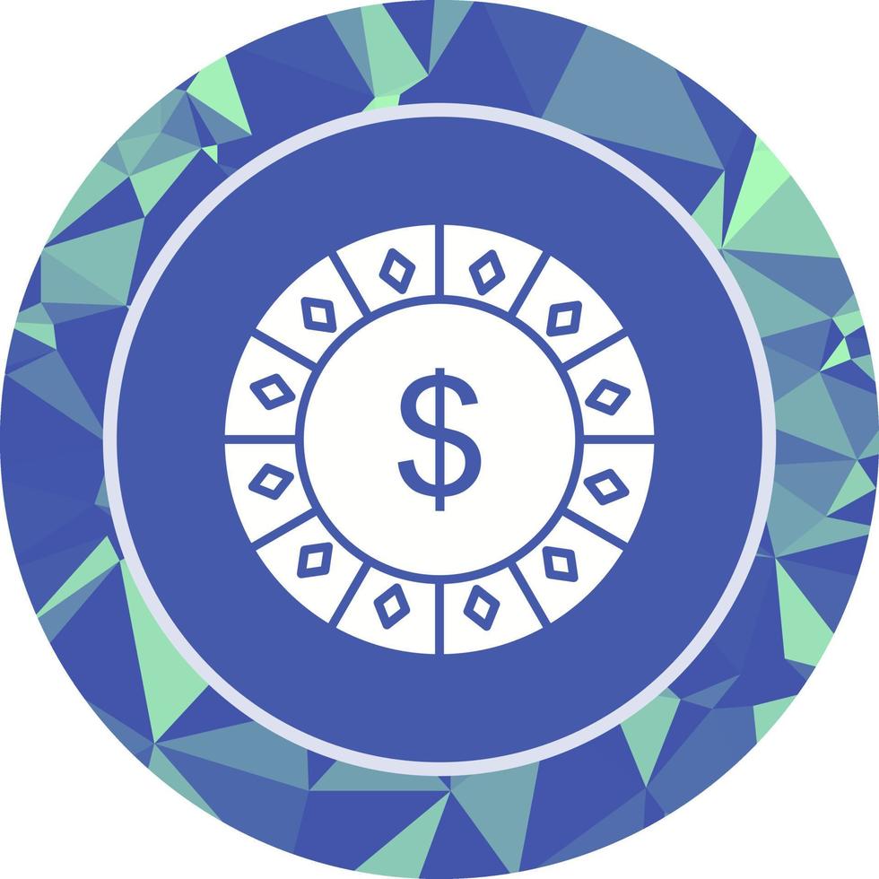 Dollar Chip Vector Icon