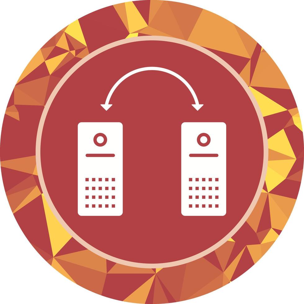 Unique Connected Systems Vector Icon