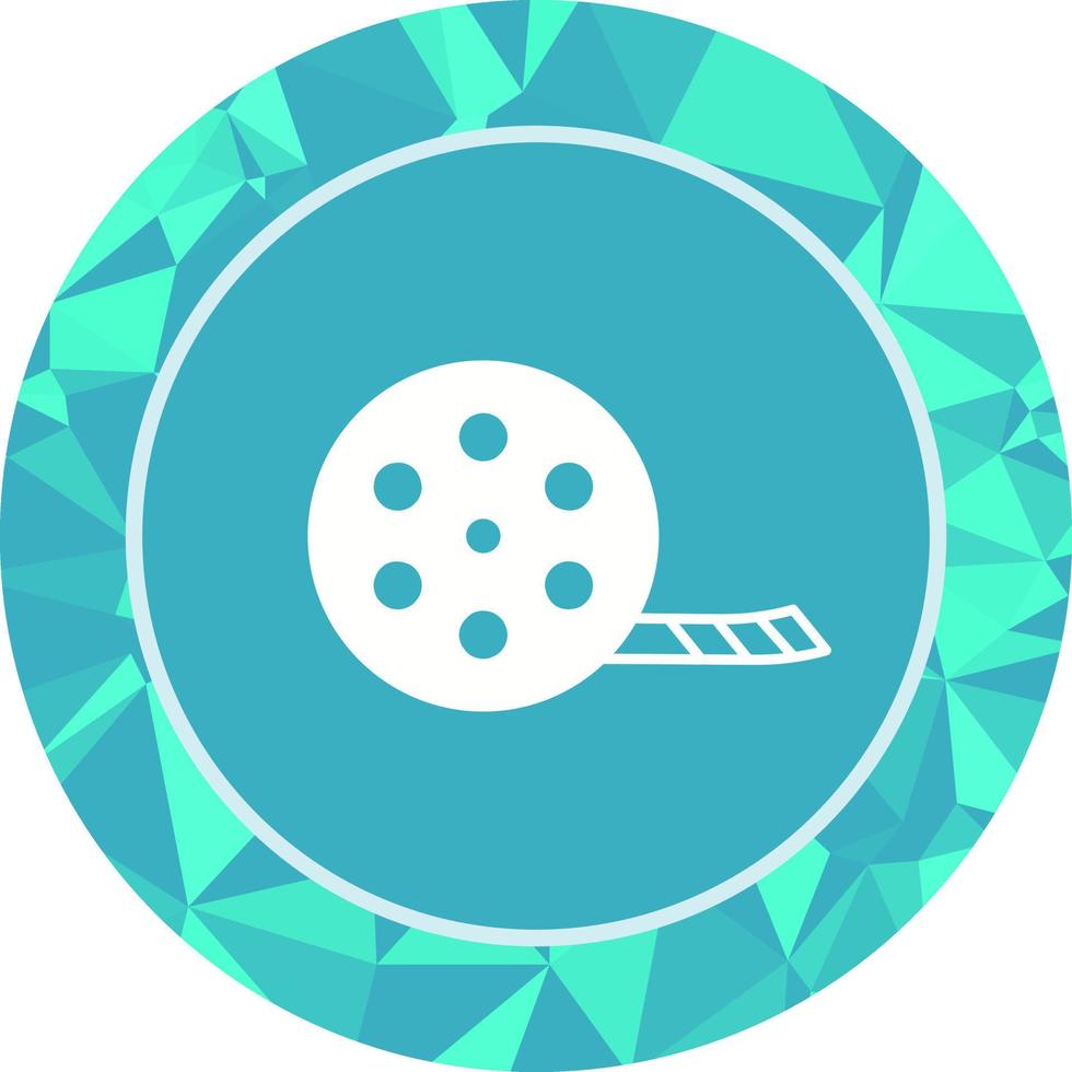 Unique Film Reel Vector Icon