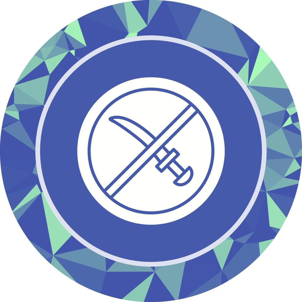 No Weapons Vector Icon