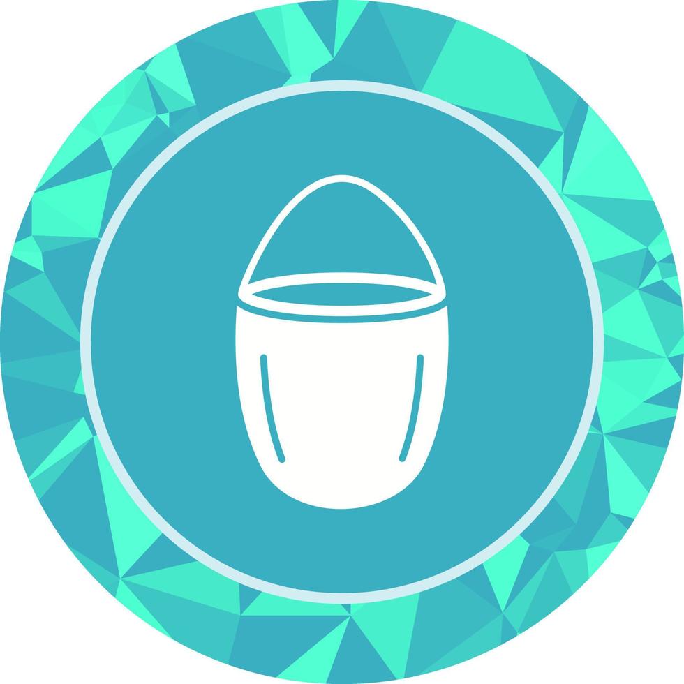 Unique Water Bucket Vector Icon