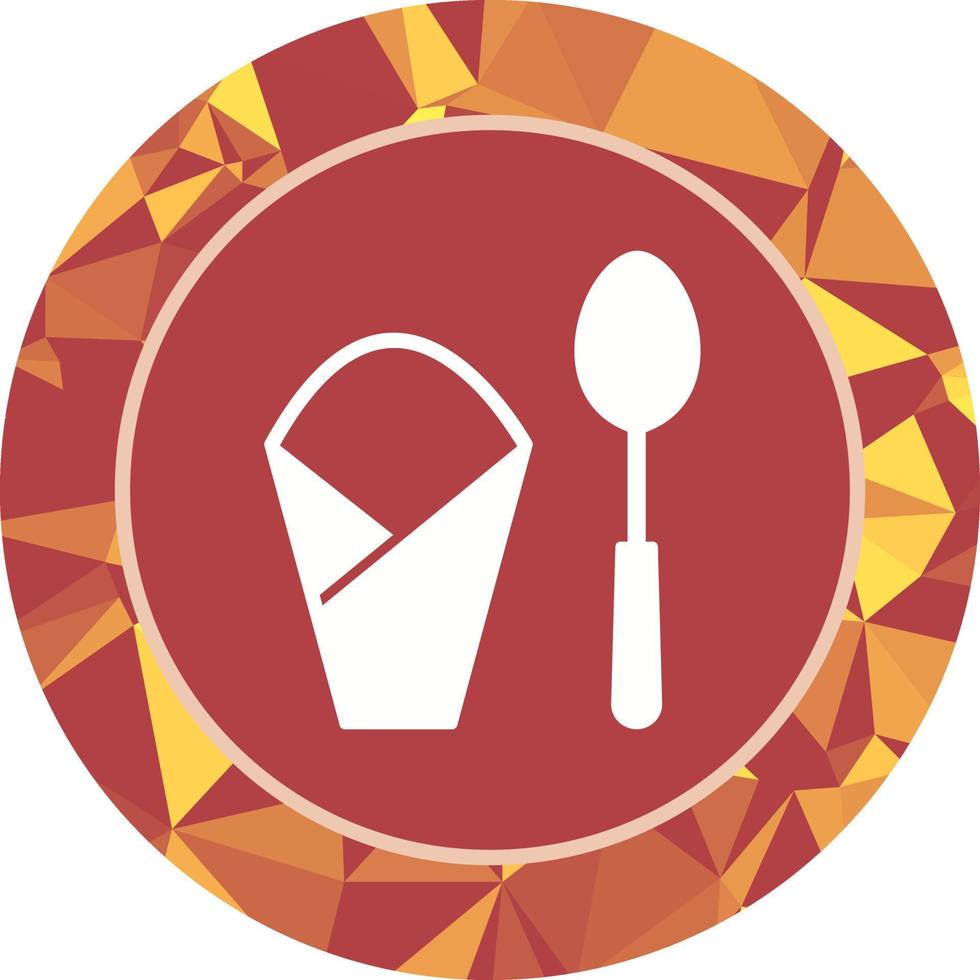 Spoon and Napkin Vector Icon