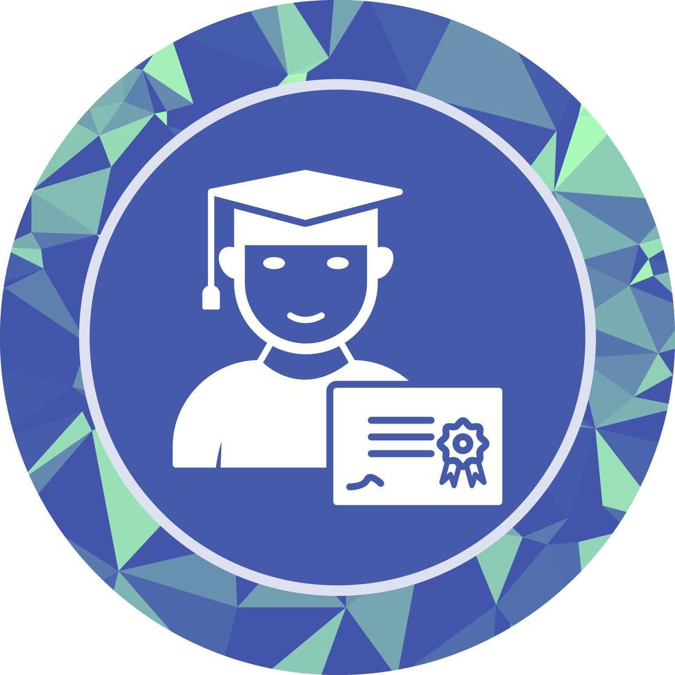 Unique Receiving Diploma Vector Icon