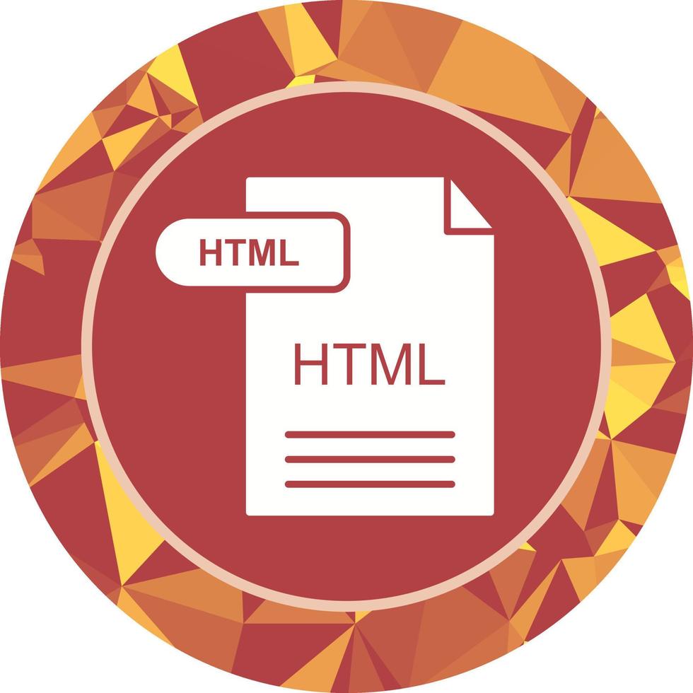 icono de vector html