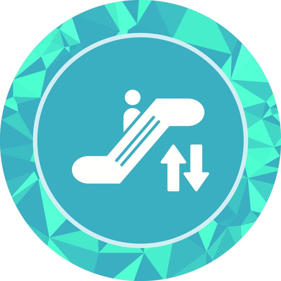 icono de vector de escalera mecánica