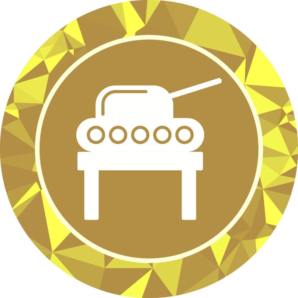 icono de vector de exhibición de tanque