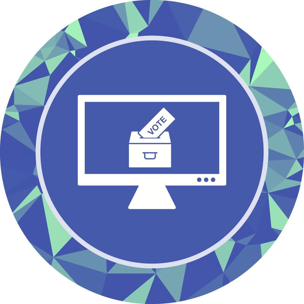 Online Vote Vector Icon