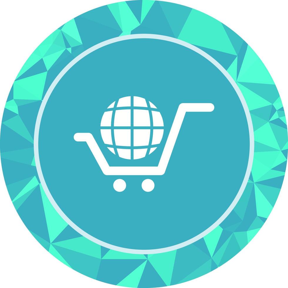 icono de vector de compras globales