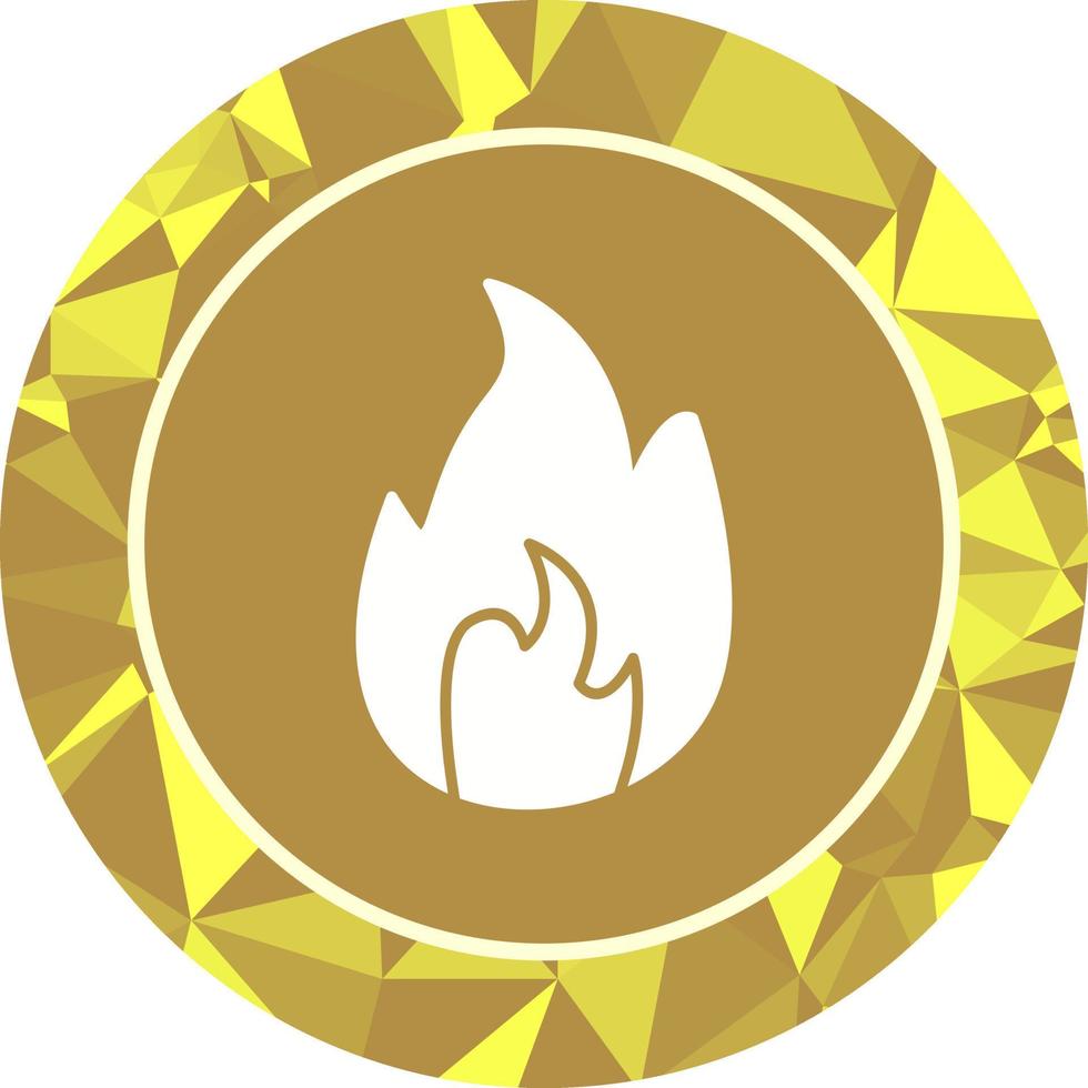 Unique Flame Vector Icon