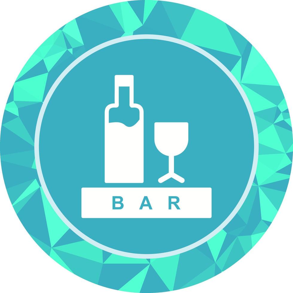 Unique Bar Sign Vector Icon