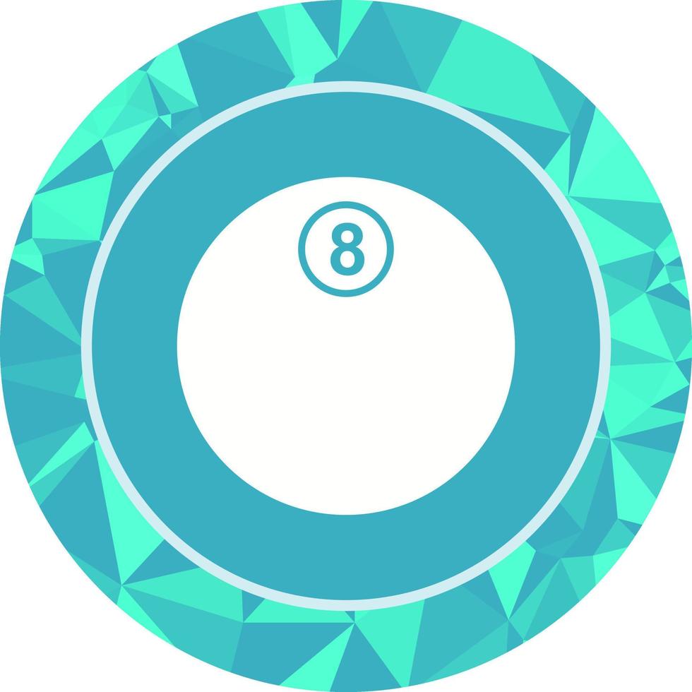 Unique Eight Ball Vector Icon