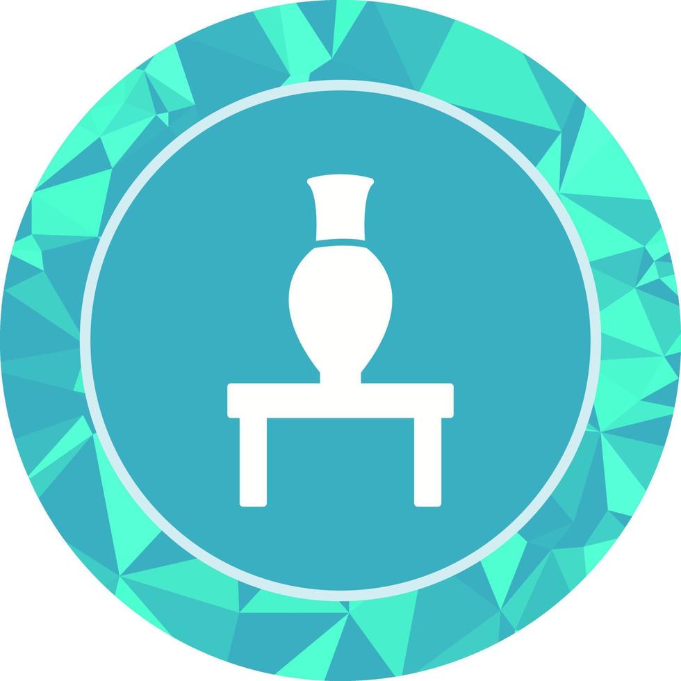 Vase Exhibit Vector Icon
