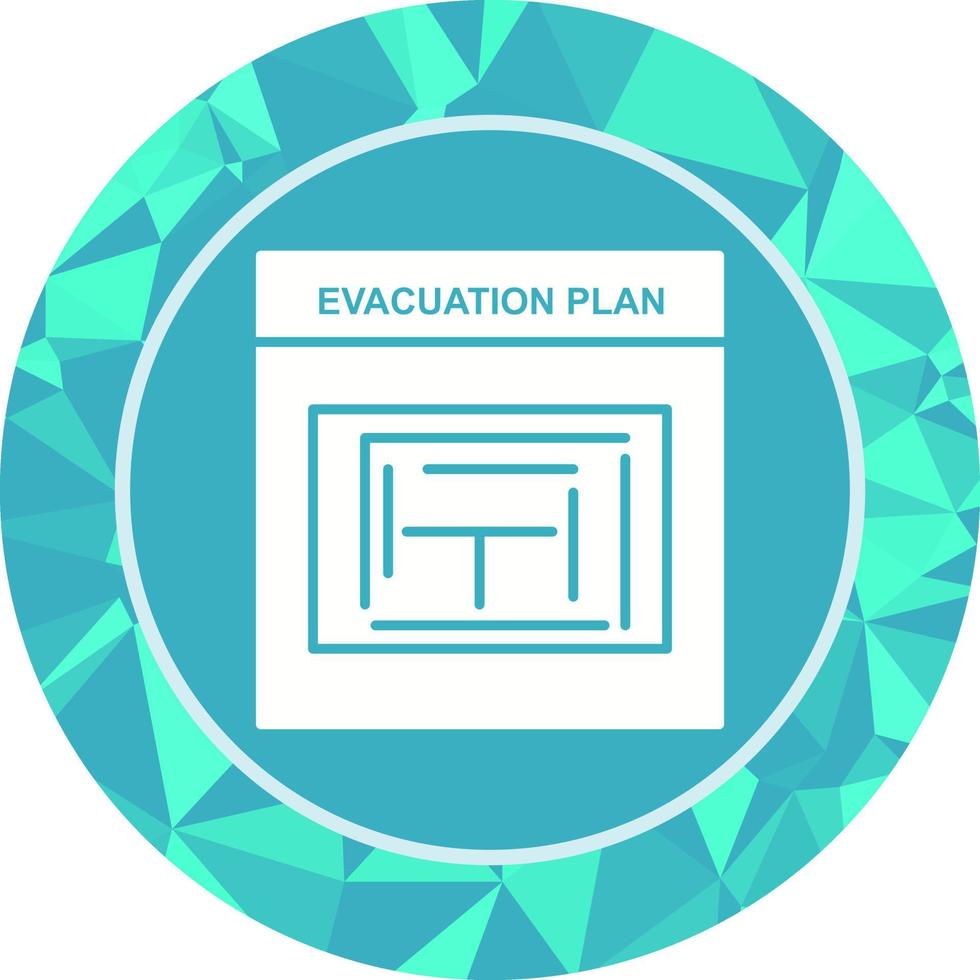 Evacuation Plan Vector Icon