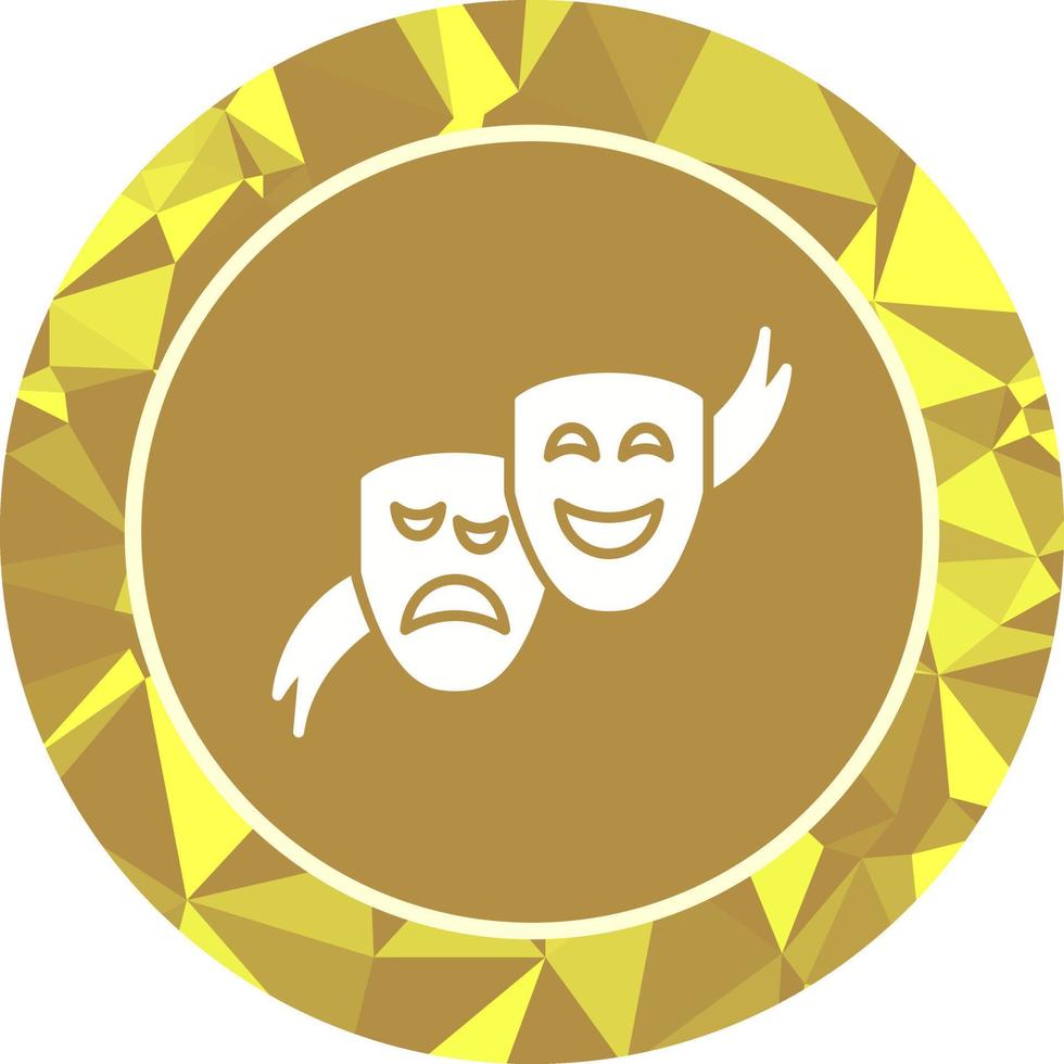 Theater Masks Vector Icon