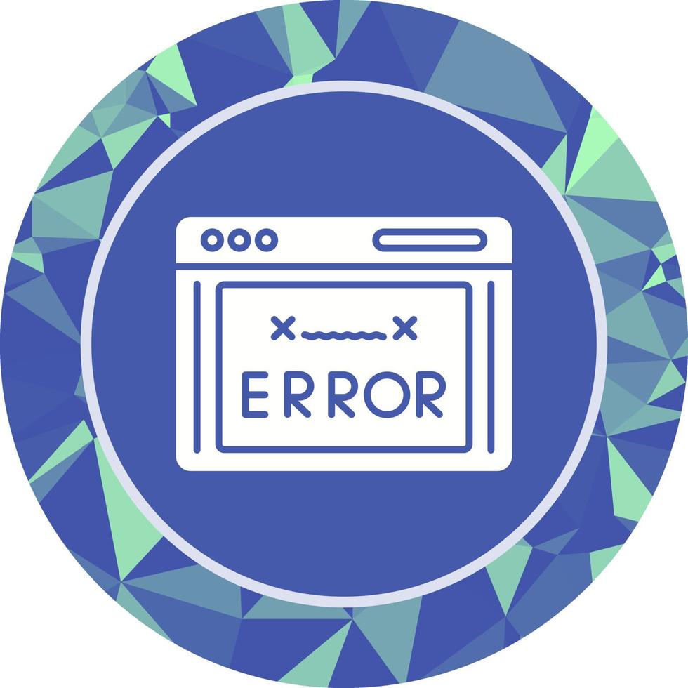 icono de vector de código de error