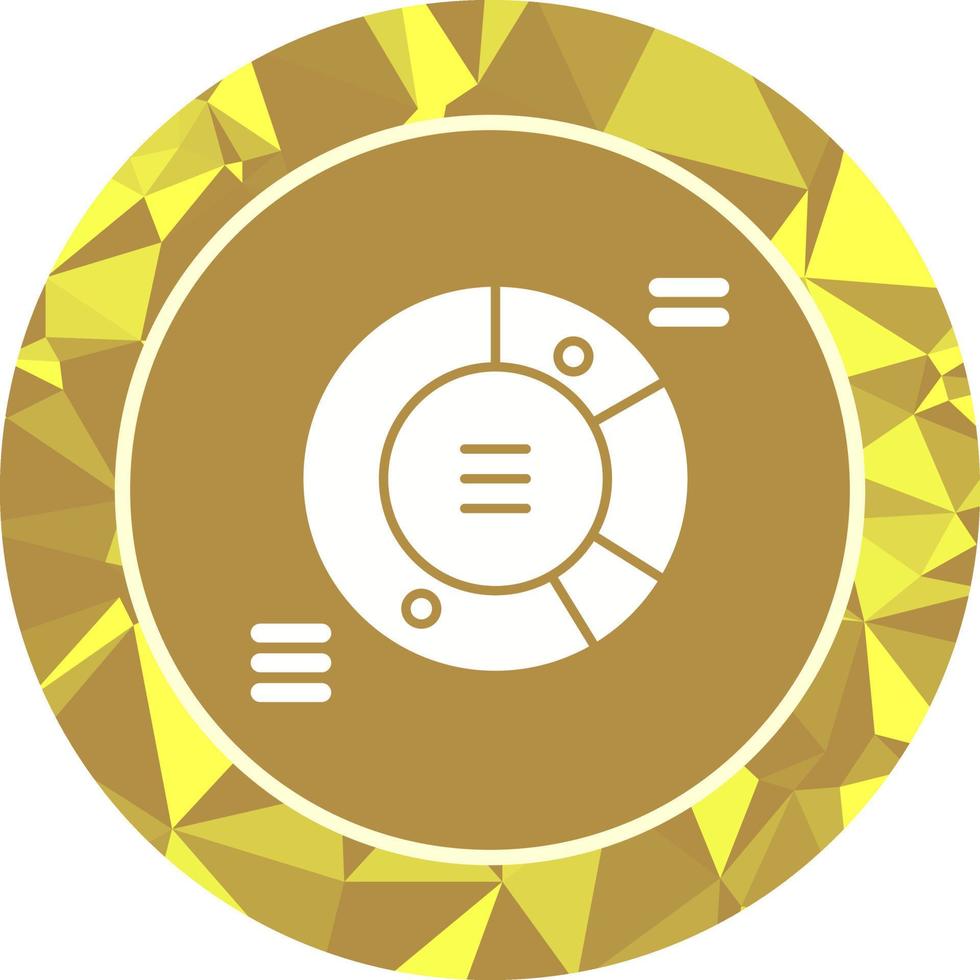 icono de vector de gráfico circular