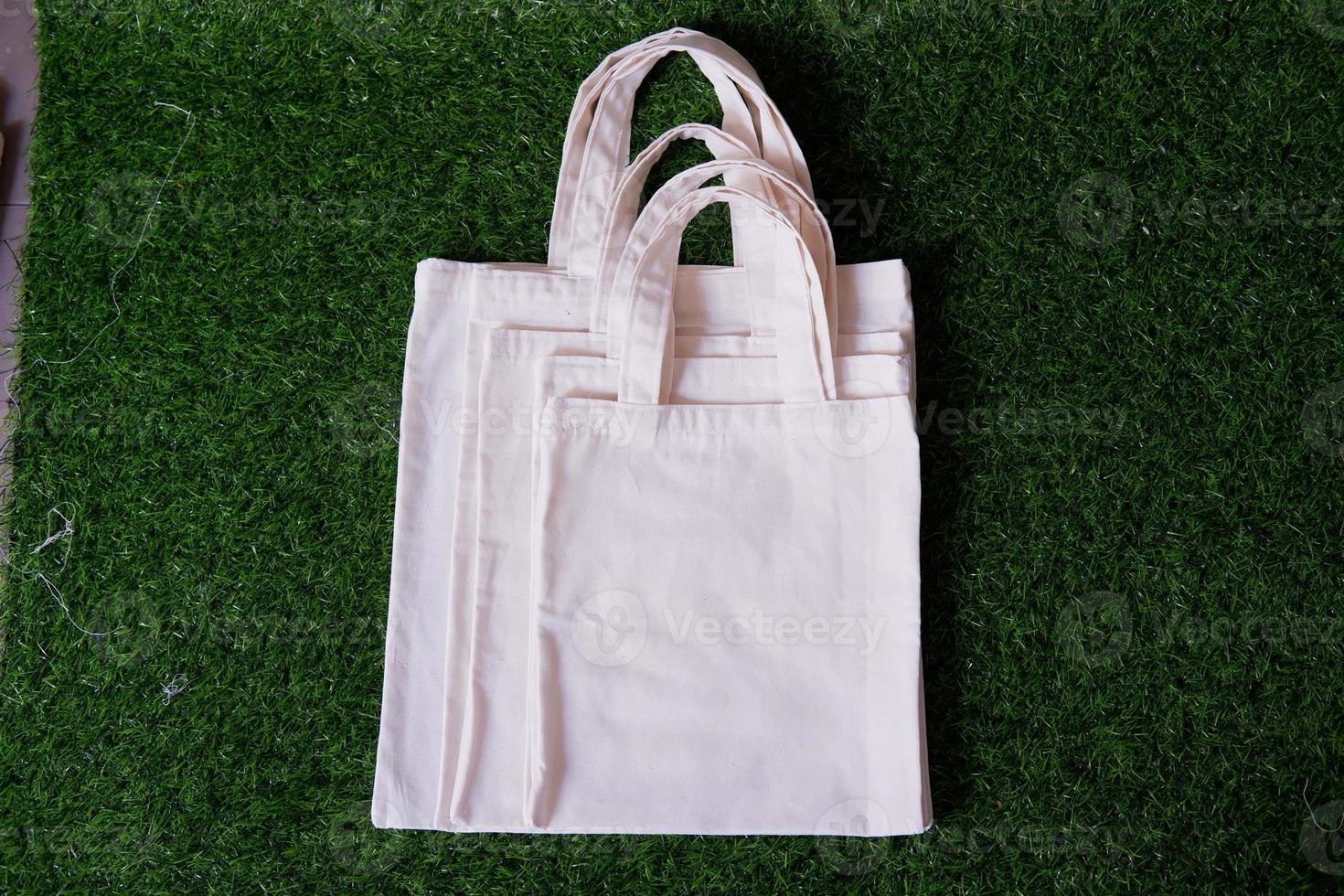 calico cloth shopping bag as a background photo