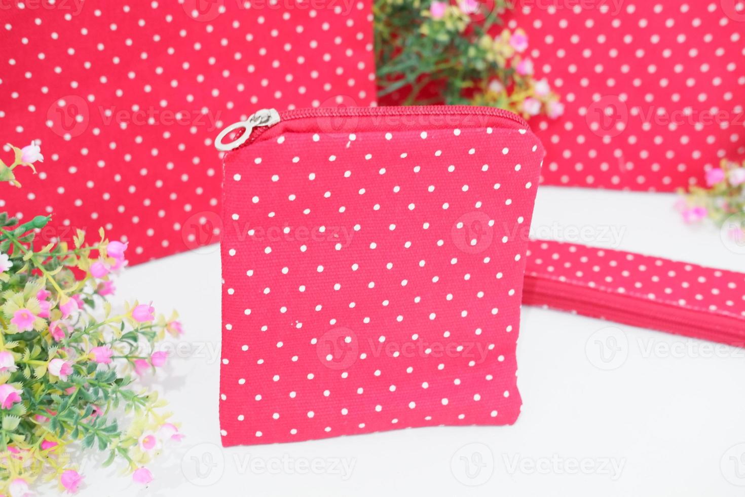 a beautiful and simple pouch as background photo